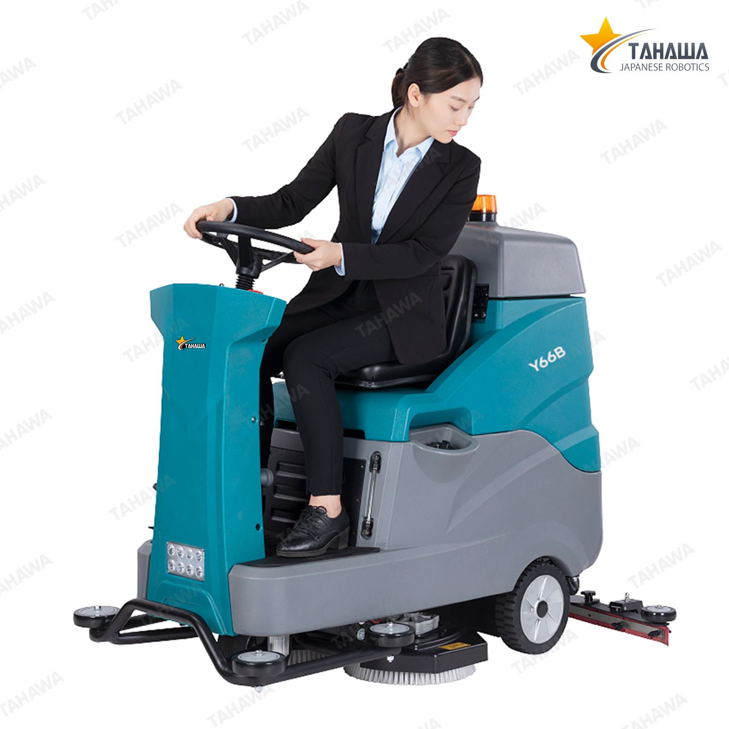 Máy chà sàn ngồi lái của Nhật Tahawa Y66B Máy chà sàn ngồi lái của Nhật Tahawa Y66B