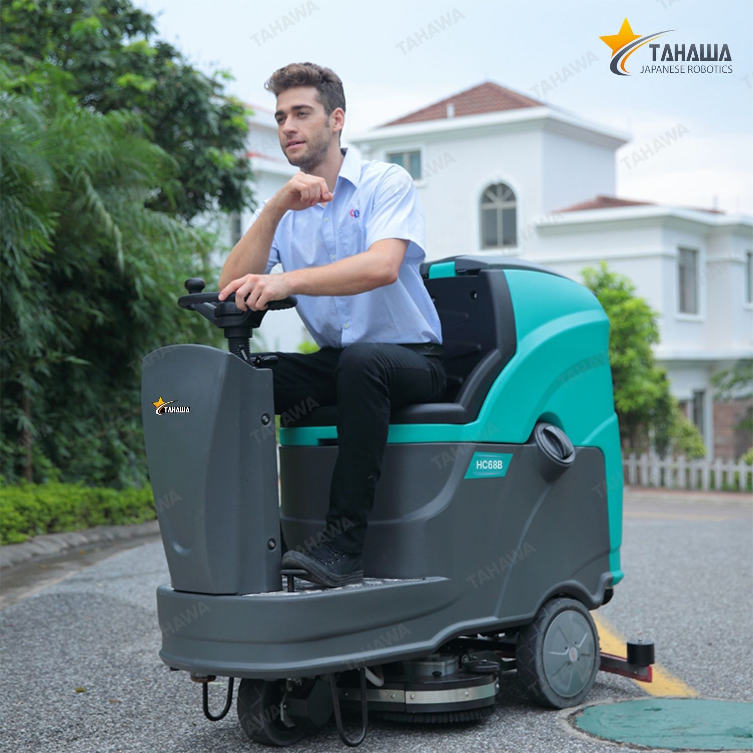 Máy chà sàn ngồi lái Tahawa HC68B Máy chà sàn ngồi lái Tahawa HC68B