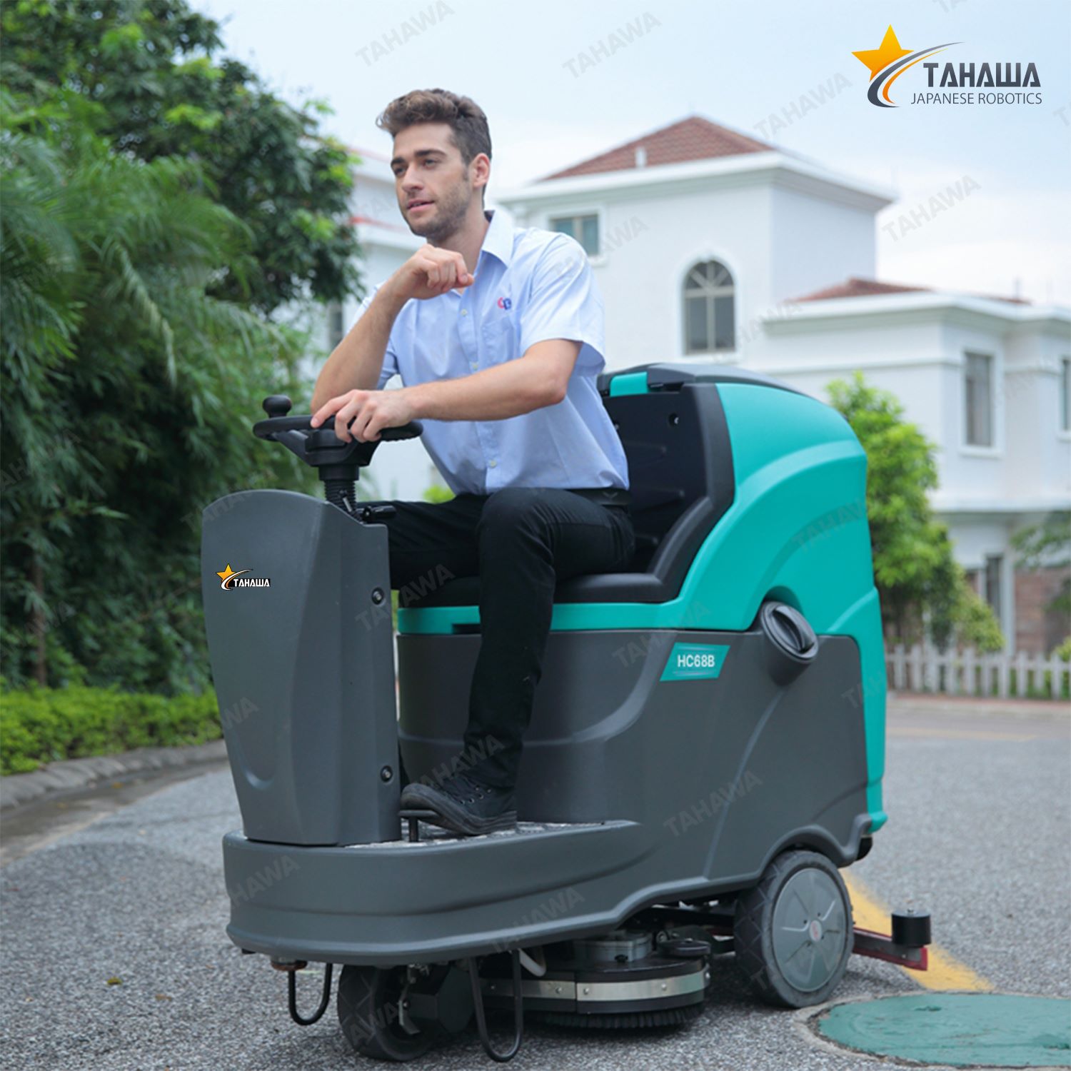 Máy chà sàn ngồi lái Tahawa HC68B Máy chà sàn ngồi lái Tahawa HC68B