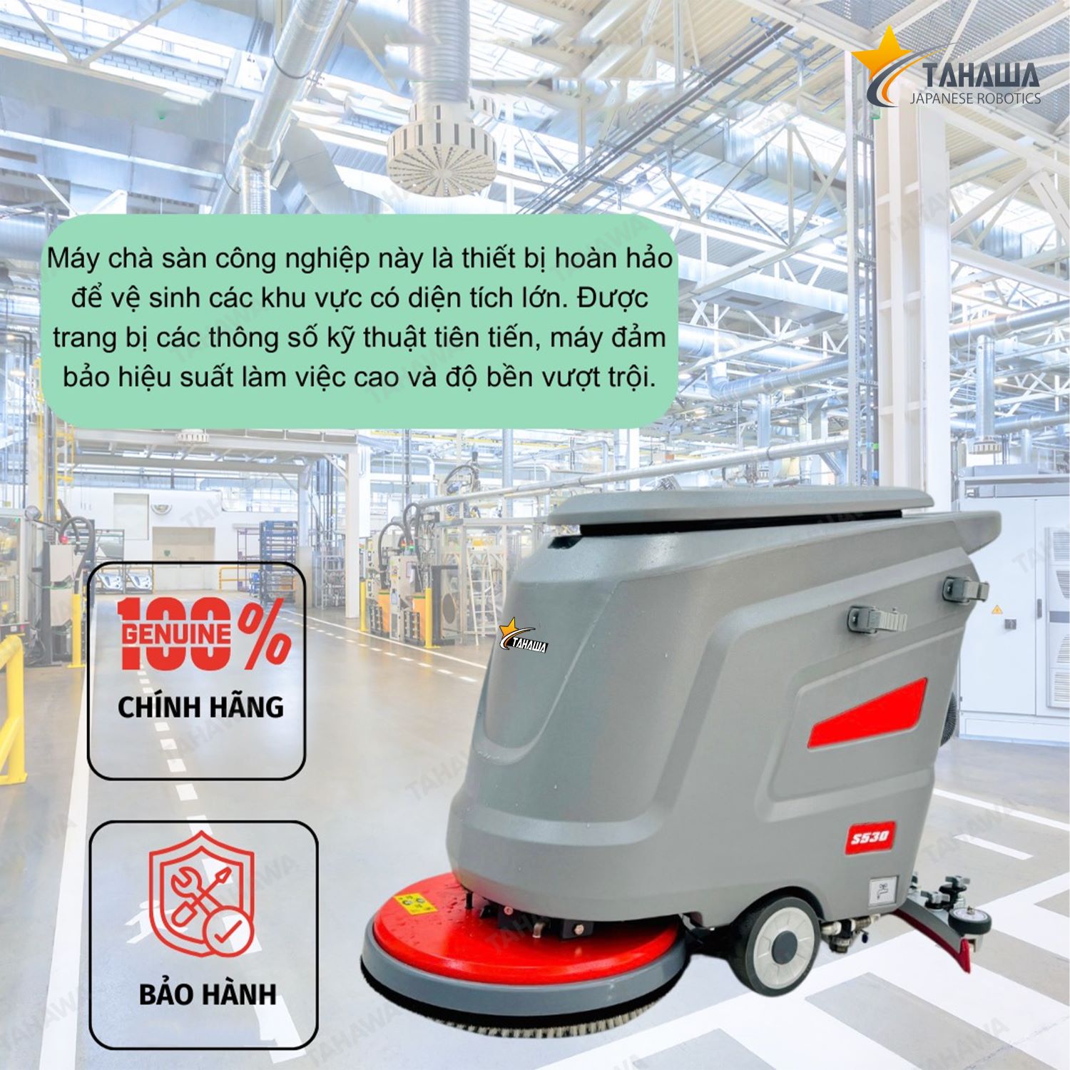 Máy chà sàn liên hợp Tahawa TH-S530B (bình acquy) Máy chà sàn liên hợp Tahawa TH-S530B (bình acquy)