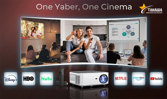 Máy chiếu Tahawa TH-V6 Pro Full-HD 1080p Máy chiếu Tahawa TH-V6 Pro Full-HD 1080p