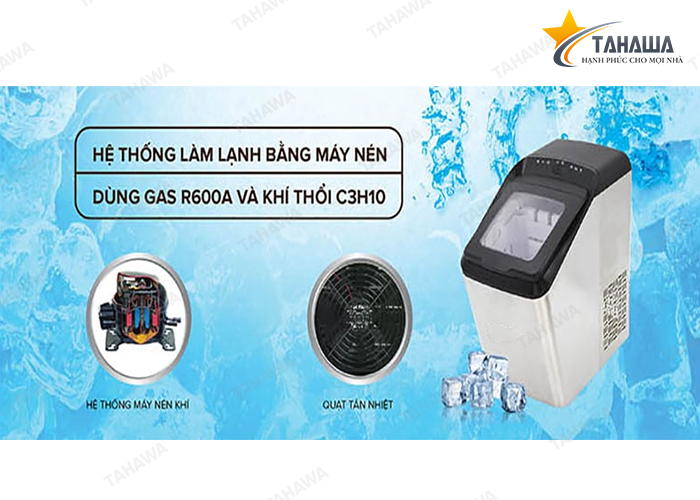 Máy làm đá viên mini Tahawa TH-TS9352 Máy làm đá viên mini Tahawa TH-TS9352