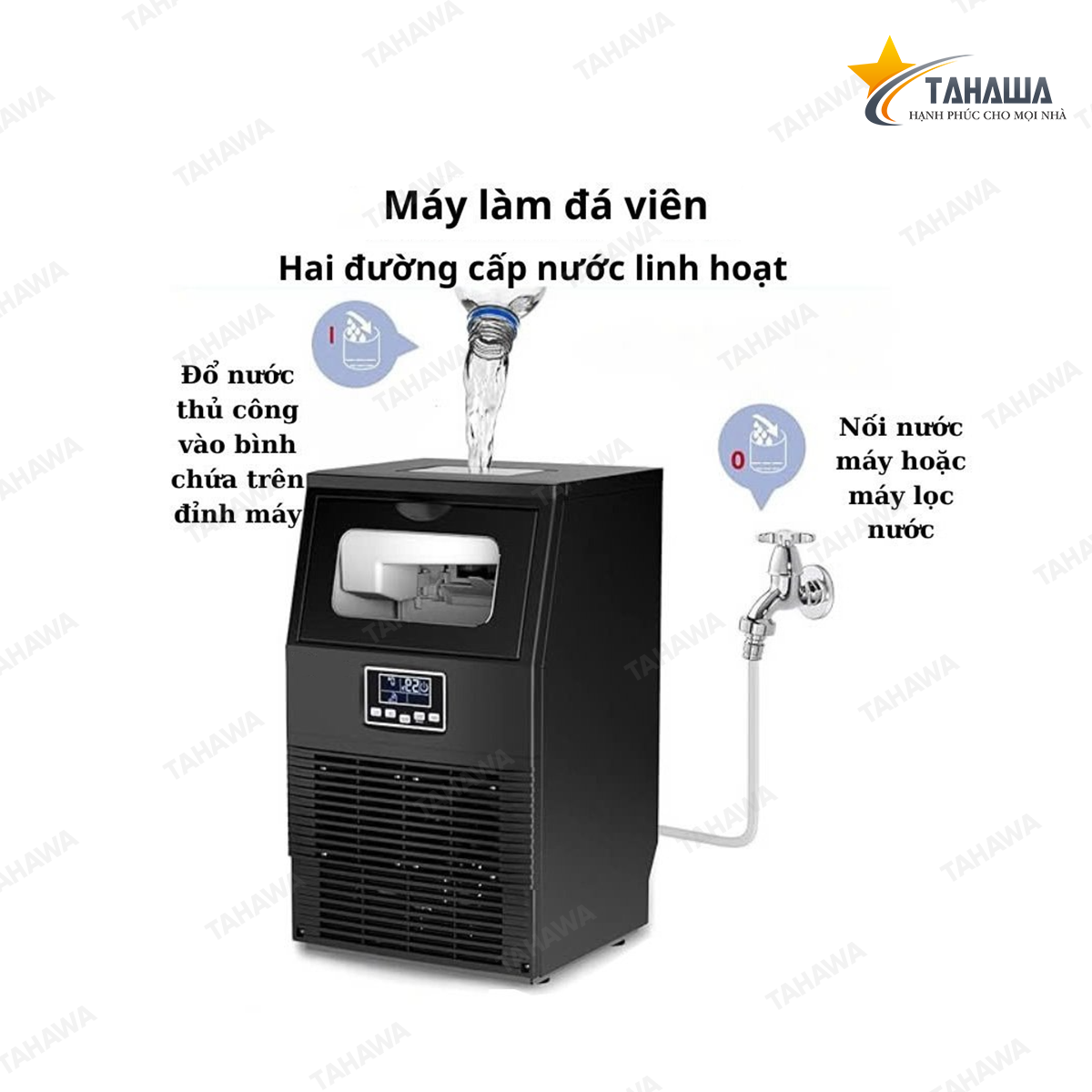 Máy làm đá viên Tahawa TK-HZB40 công suất 40 kg/ngày Máy làm đá viên Tahawa TK-HZB40 công suất 40 kg/ngày