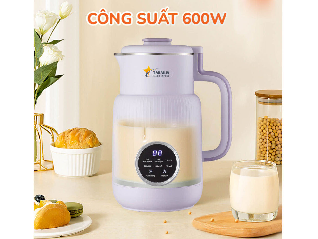 Máy làm sữa hạt Tahawa Nhật Bản TH-UMB08 Máy làm sữa hạt Tahawa Nhật Bản TH-UMB08