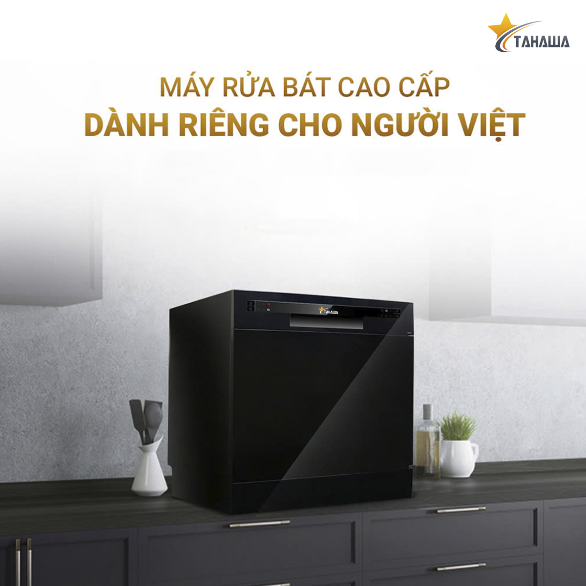 Máy rửa bát 8 bộ cao cấp Tahawa NK8D01M Máy rửa bát 8 bộ cao cấp Tahawa NK8D01M