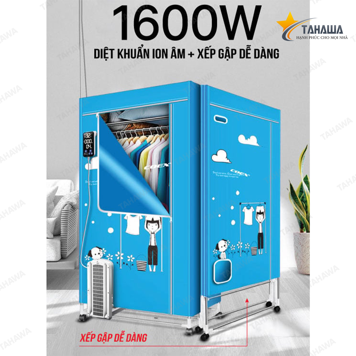Máy sấy quần áo đa năng Tahawa TH-CD-6109 Máy sấy quần áo đa năng Tahawa TH-CD-6109