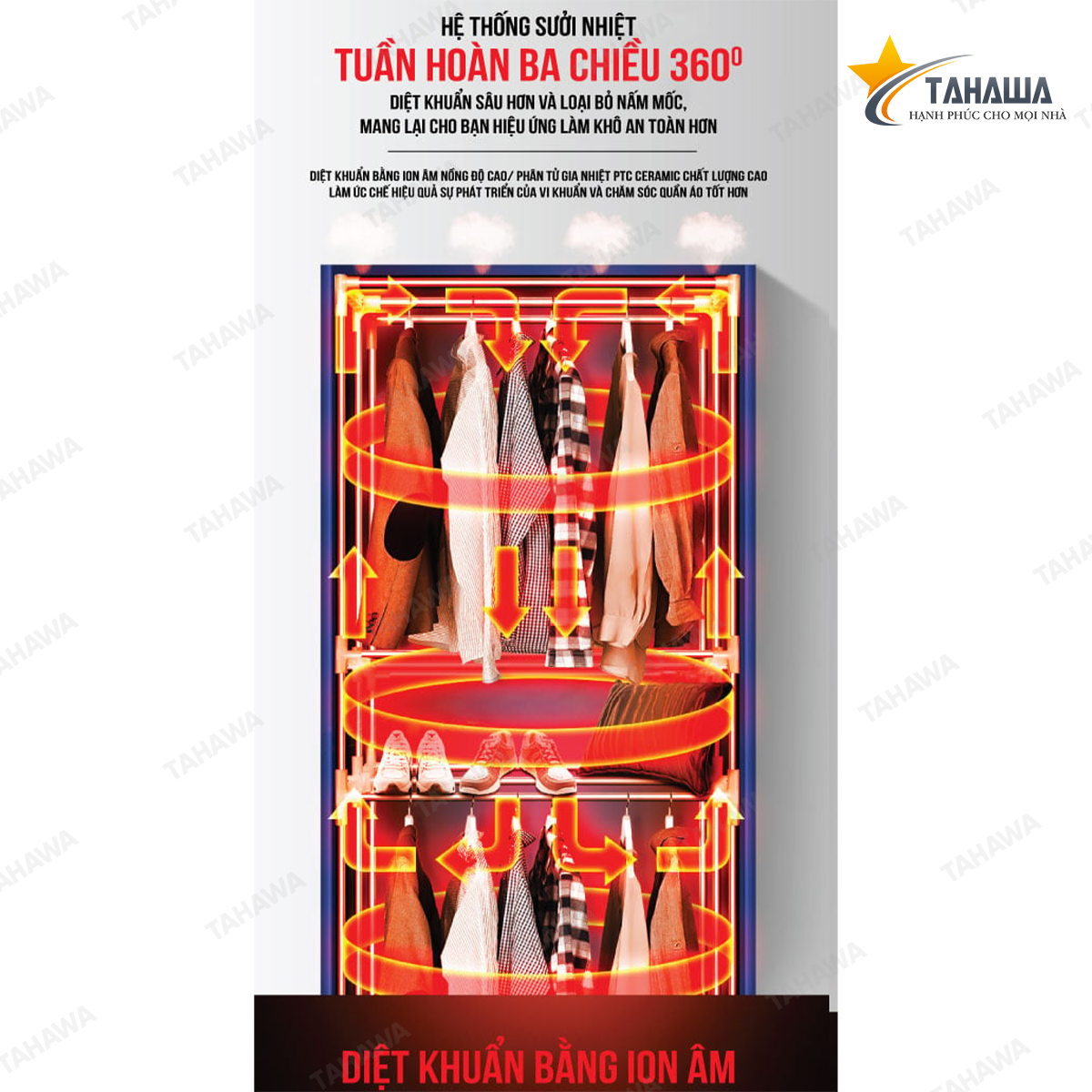 Máy sấy quần áo đa năng Tahawa TH-CD-6109 Máy sấy quần áo đa năng Tahawa TH-CD-6109