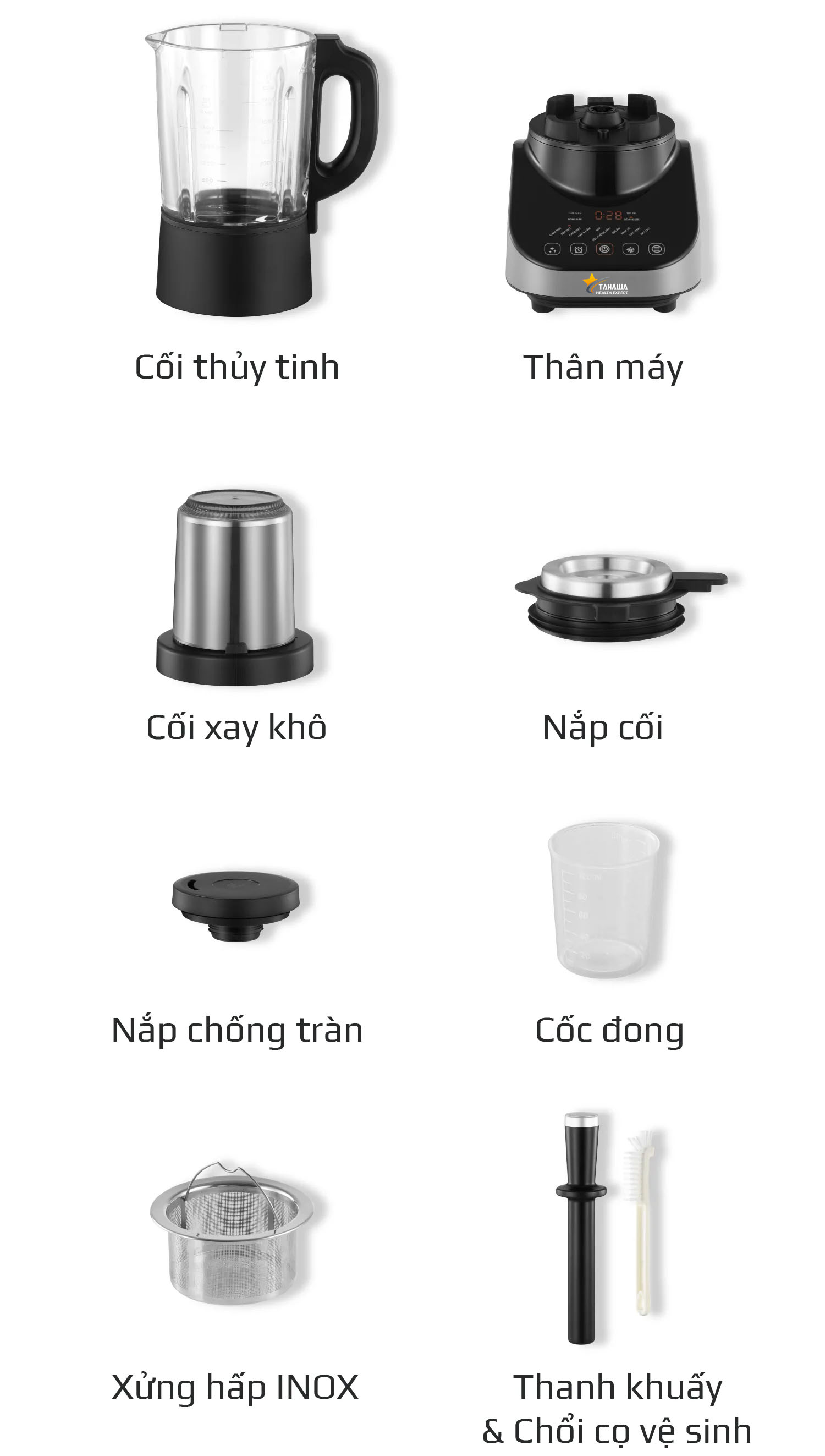 Máy xay nấu đa năng Tahawa TH-CB20 Máy xay nấu đa năng Tahawa TH-CB20