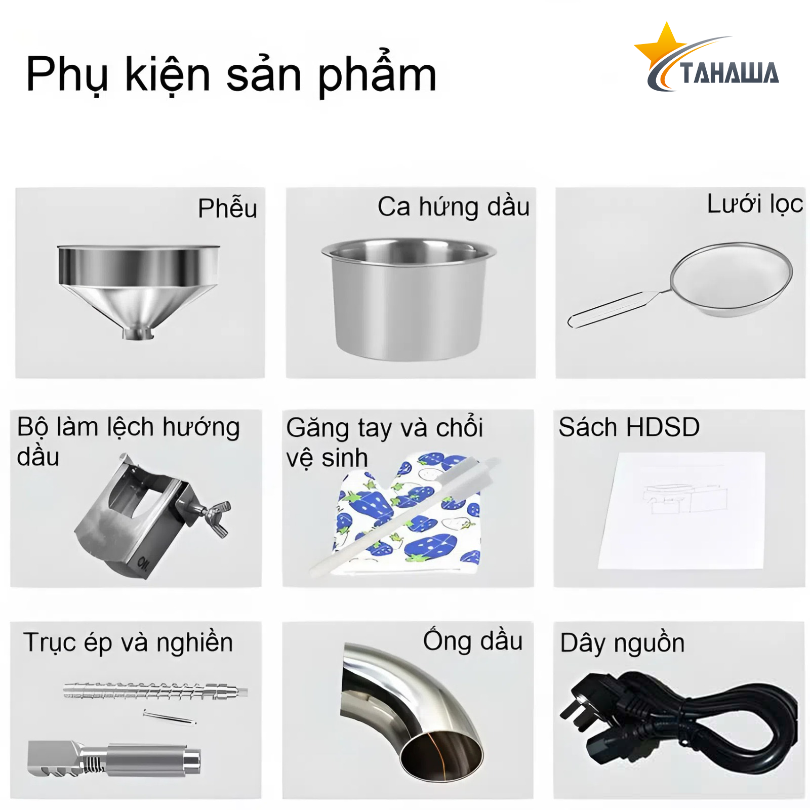 Máy ép dầu thực vật Tahawa TH-T3 5 Máy ép dầu thực vật Tahawa TH-T3 5