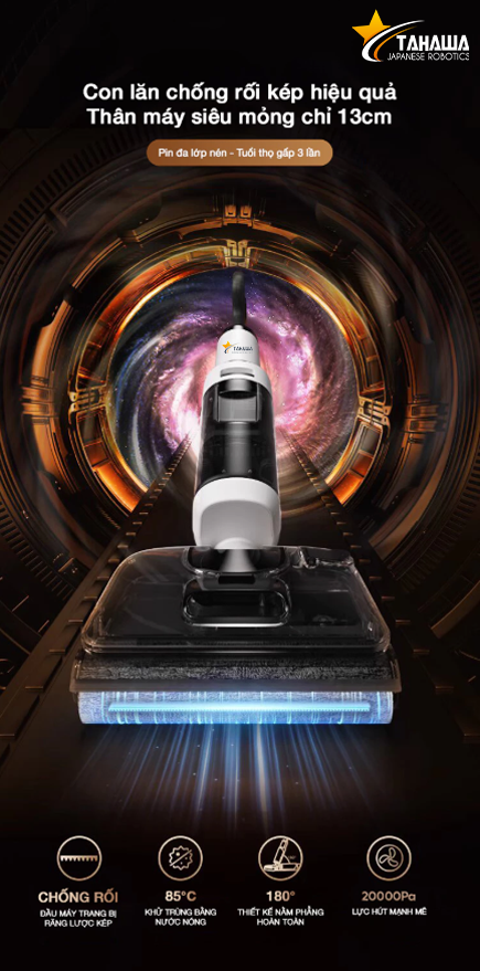 Máy hút bụi lau nhà cầm tay Tahawa TH-S6 Pro Máy hút bụi lau nhà cầm tay Tahawa TH-S6 Pro