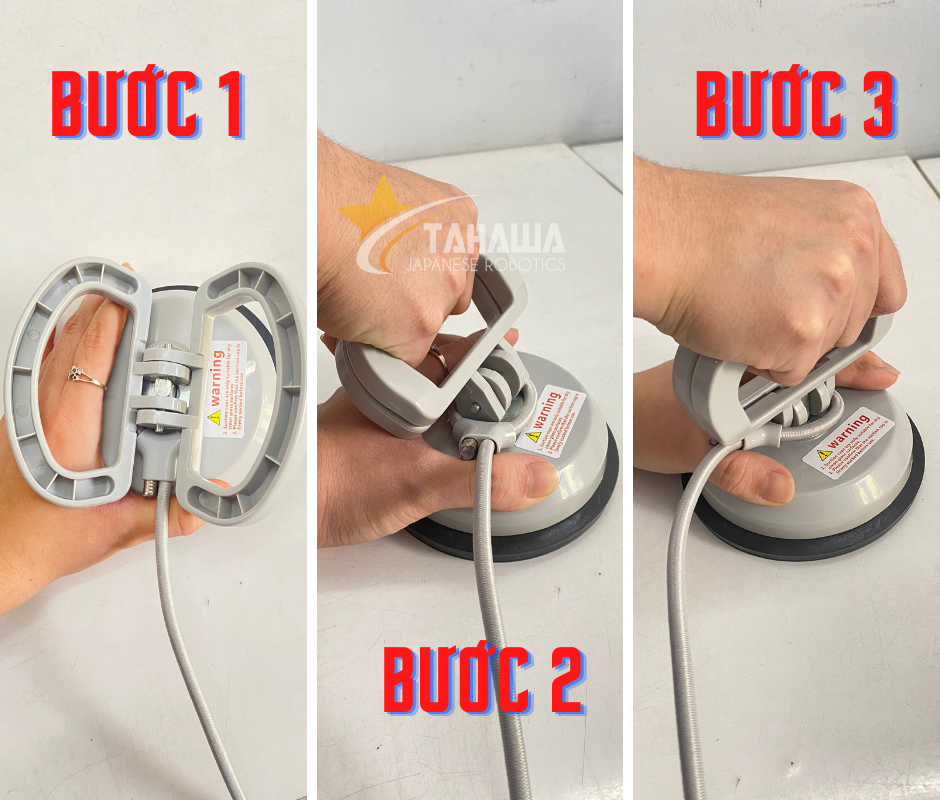 Quy trình gắn bộ vỏ hút an toàn của robot lau kính Tahawa Nhật Bản TH-09GL Quy trình gắn bộ vỏ hút an toàn của robot lau kính Tahawa Nhật Bản TH-09GL