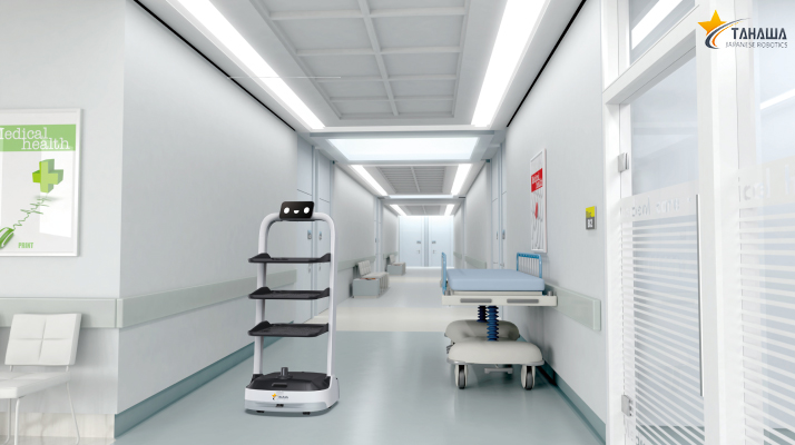 Robot phục vụ giao hàng thông minh thế hệ mới Tahawa TH-PB2 Robot phục vụ giao hàng thông minh thế hệ mới Tahawa TH-PB2