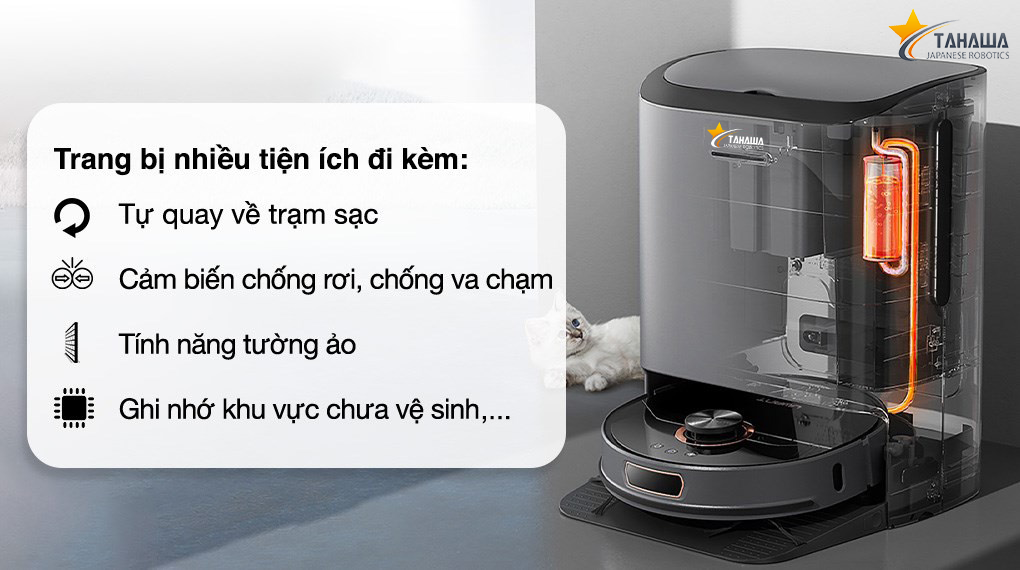 Robot Hút Bụi Lau Nhà Tự Giặt Giẻ Tahawa Nhật Bản TH-U200 Robot Hút Bụi Lau Nhà Tự Giặt Giẻ Tahawa Nhật Bản TH-U200