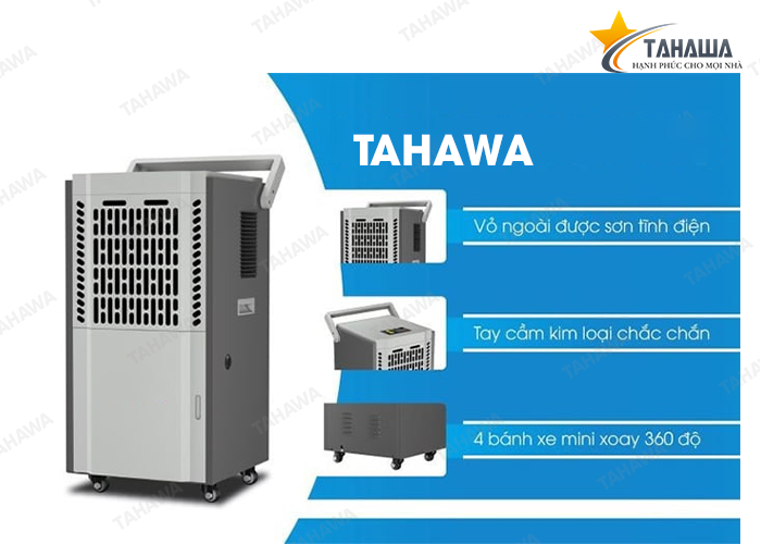 Máy hút ẩm không khí công nghiệp Tahawa TH-KM-90S (90 lít/ngày) Máy hút ẩm không khí công nghiệp Tahawa TH-KM-90S (90 lít/ngày)
