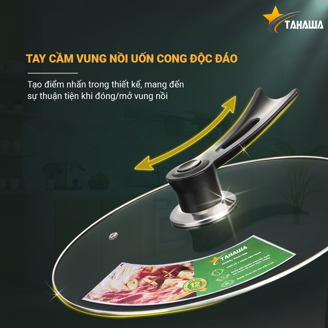 Nồi lẩu điện nhôm nguyên khối Tahawa NAG1905 (5 lít) Nồi lẩu điện nhôm nguyên khối Tahawa NAG1905 (5 lít)