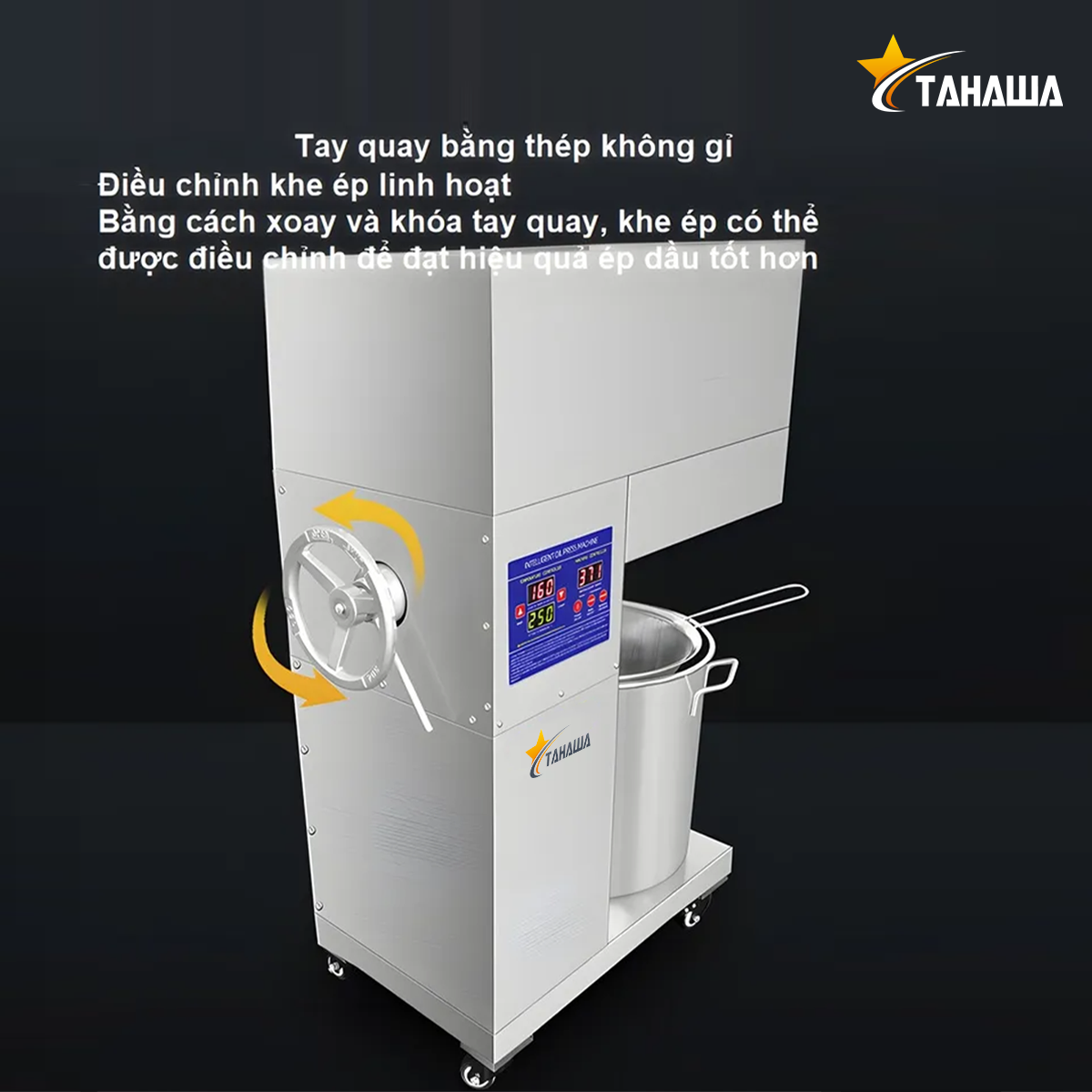 Máy Ép Dầu Ăn Thực Vật Công Nghiệp Tahawa TH-D08 Máy Ép Dầu Ăn Thực Vật Công Nghiệp Tahawa TH-D08