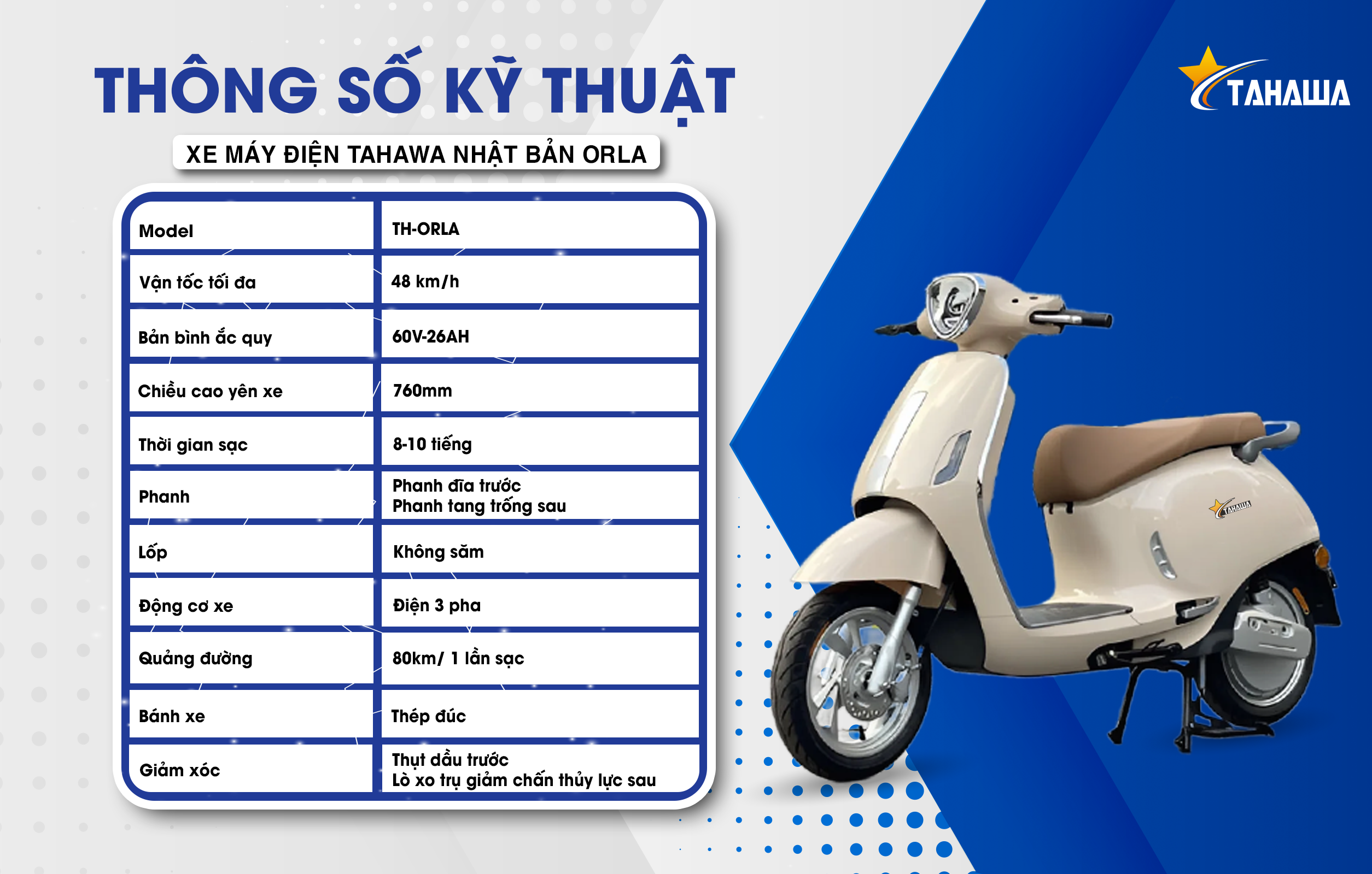 XE MÁY ĐIỆN TAHAWA NHẬT BẢN ORLA XE MÁY ĐIỆN TAHAWA NHẬT BẢN ORLA