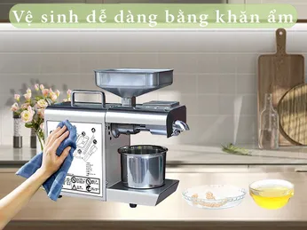 Máy ép dầu có dễ vệ sinh không? Giải đáp chi tiết và hướng dẫn làm sạch đúng cách