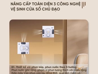 Robot lau kính phun nước hoạt động như thế nào?