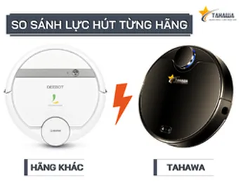 So sánh công suất robot hút bụi của từng hãng