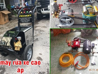 Máy rửa xe dây đai và máy rửa xe cao áp: Nên chọn loại nào?