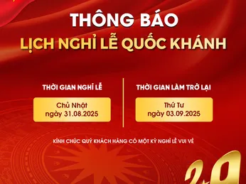 Tahawa Thông báo nghỉ lễ Quốc khánh