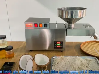 Máy Ép Dầu Dừa: Giải Pháp Tối Ưu Cho Sản Xuất Dầu Nguyên Chất