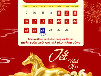 Tahawa Thông báo lịch nghỉ Tết Nguyên Đán 2026