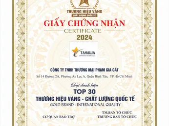 Tahawa Đón Nhận Danh Hiệu Top 30 Thương Hiệu Vàng - Chất Lượng Quốc Tế 2024