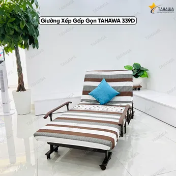 Giường nệm xếp gọn đa năng TAHAWA TH-339D, rộng 80cm