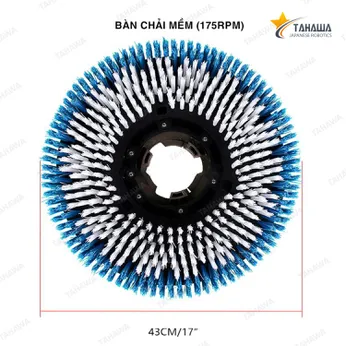 Bàn chải mềm máy chà sàn đơn Tahawa