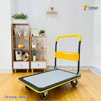 Xe đẩy hàng sàn thép TAHAWA T300, tải trọng 300kg