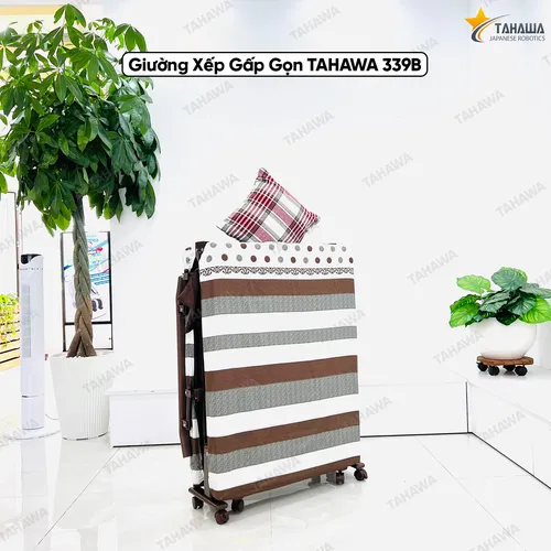 Giường nệm xếp gọn đa năng TAHAWA TH-339B, rộng 70cm