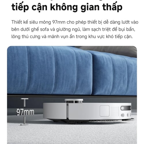 Robot hút bụi lau nhà tự giặt giẻ TAHAWA E50 Ultra - Phiên bản nâng cấp 2026