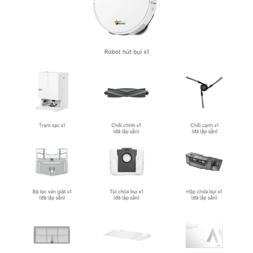 Robot hút bụi lau nhà tự giặt giẻ TAHAWA E50 Ultra - Phiên bản nâng cấp 2026