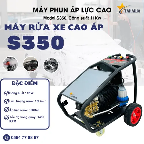 Máy xịt rửa siêu cao áp TAHAWA S350, công suất 11kW