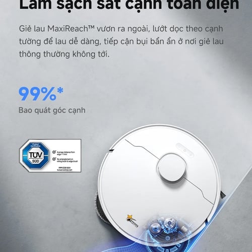 Robot hút bụi lau nhà tự giặt giẻ TAHAWA E50 Ultra - Phiên bản nâng cấp 2026
