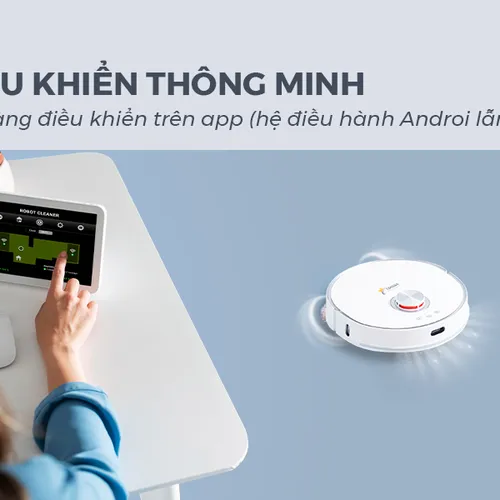 Robot hút bụi lau nhà tự Giặt Giẻ, Tự Đổ Rác Tahawa TH-LW2