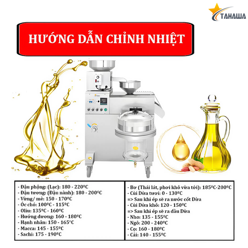Máy Ép Dầu Ăn Kiêm Máy Lọc Dầu Công Nghiệp Cao Cấp TAHAWA YOP22