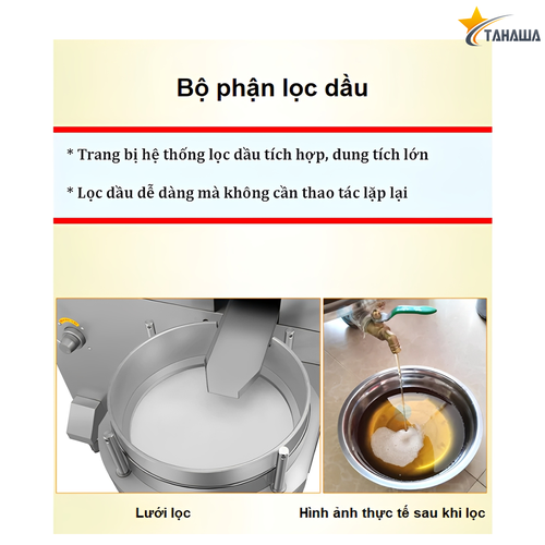 Máy Ép Dầu Ăn Kiêm Máy Lọc Dầu Công Nghiệp Cao Cấp TAHAWA YOP22