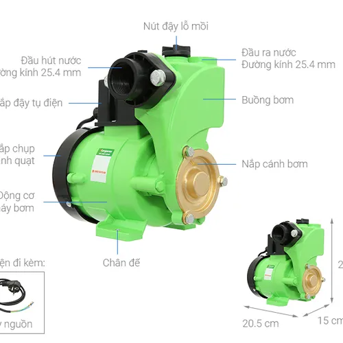 Máy bơm nước chân không TAHAWA KGWP125