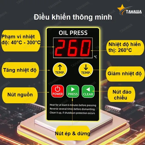 Máy ép dầu gia đình Tahawa Nhật Bản TH-R8S