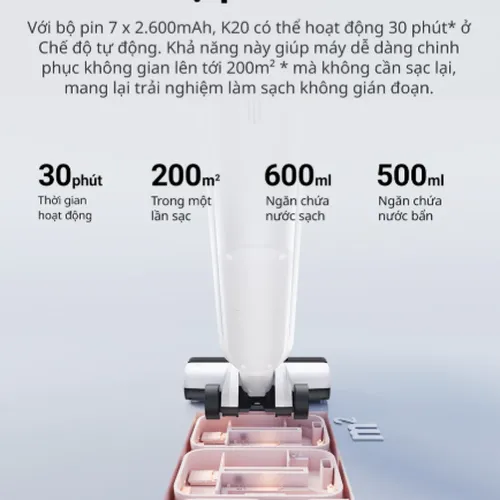 Máy hút bụi lau nhà cầm tay Tahawa TH-K20 