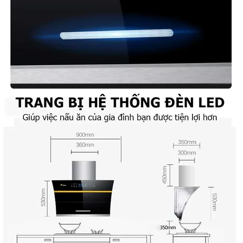 Máy hút mùi cao cấp phiên bản quốc tế Tahawa TH-CG901