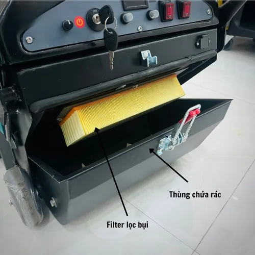 Máy quét rác đẩy tay Tahawa KF106 dùng bình