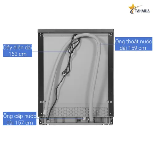 Máy rửa bát 14 bộ cao cấp TAHAWA NK13D02M - Diệt khuẩn UV Led