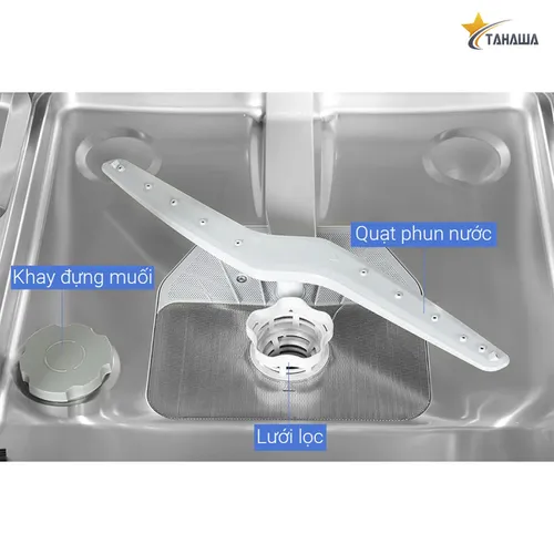 Máy rửa bát 14 bộ cao cấp TAHAWA NK13D02M - Diệt khuẩn UV Led