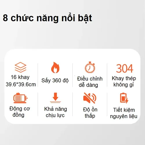Máy sấy thực phẩm 16 KHAY TAHAWA ST02