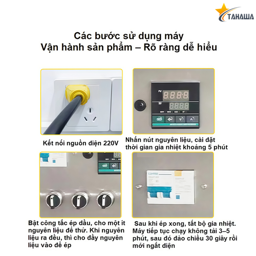 Máy Ép Dầu Ăn Kiêm Máy Lọc Dầu Công Nghiệp Cao Cấp TAHAWA YOP22
