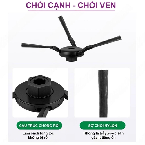 Chổi phụ robot hút bụi lau nhà TAHAWA E50 Ultra